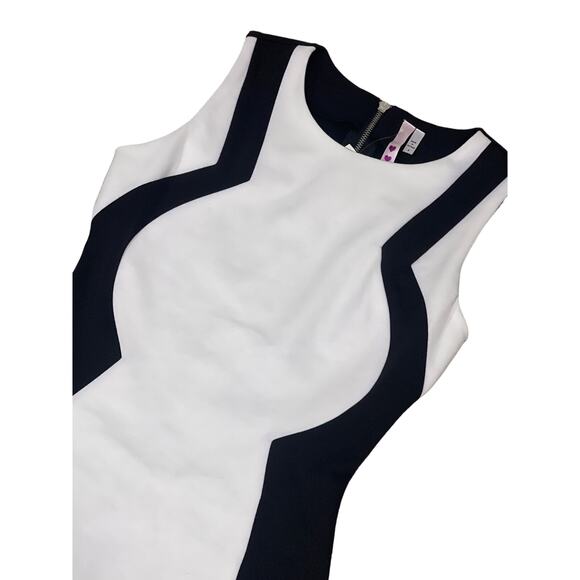 3 Hearts, New, Sleeveless Dress, Black anf White, Size S- KB25 - Picture 2 of 4